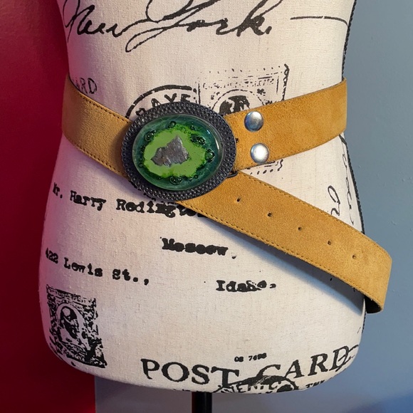 Vintage Julieta Miro brown suede belt - Picture 1 of 16